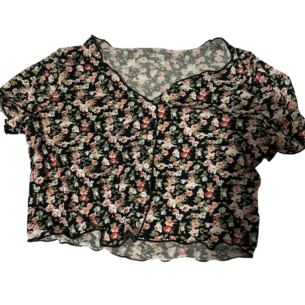 Flower Design Crop top